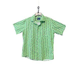 Charleston Threads Medium Mens Shirt Searsucker Margarita Theamed